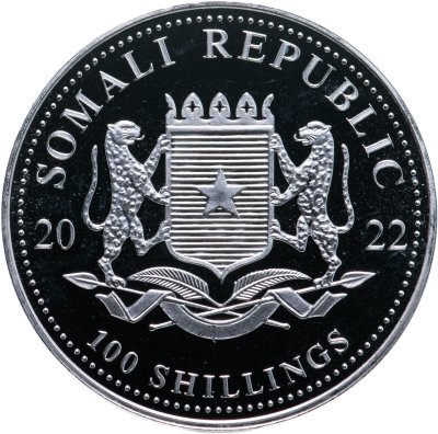 купить Сомали 100 шиллингов 2022 Африканская дикая природа - Леопард