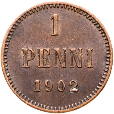 купить 1 пенни (penni) 1902 Российская Финляндия