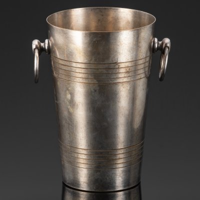 купить Ведро для охлаждения белого вина, Gudin AdolpheA. Gelb, La Queue-en-Brie, металл, серебрение, Франция, 1940-1970 гг.