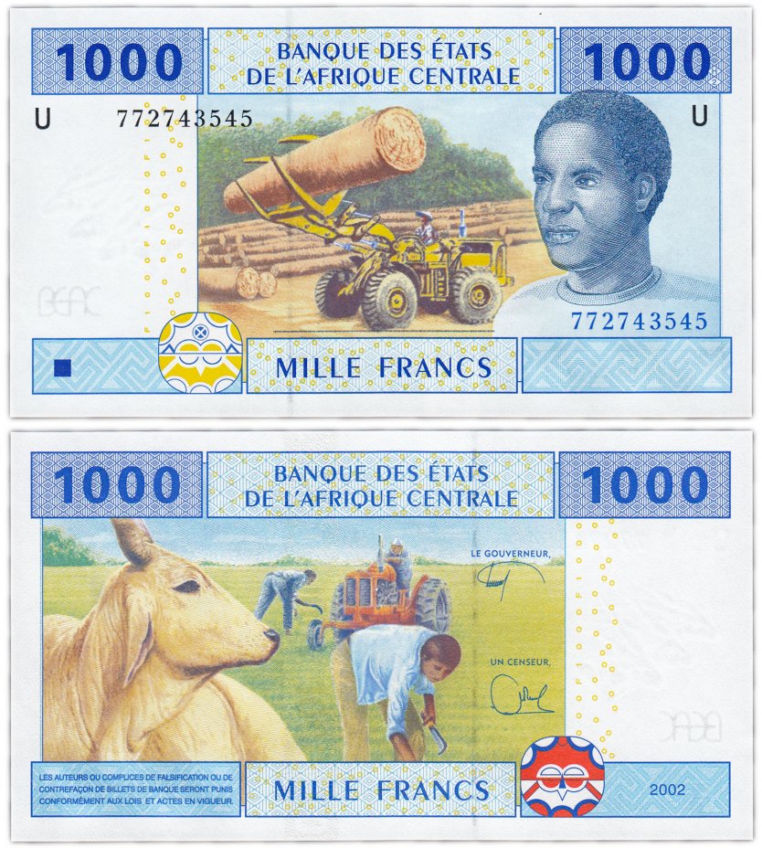 купить Камерун 1000 франков 2002 (2017)  Pick 207 U