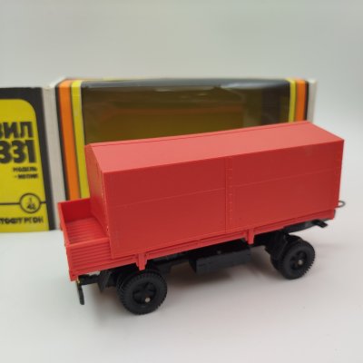 купить Модель прицепа для "ЗИЛ 4331", металл, пластик, картон, печать, Киевский завод «Арсенал», СССР, 1980-1991 гг.