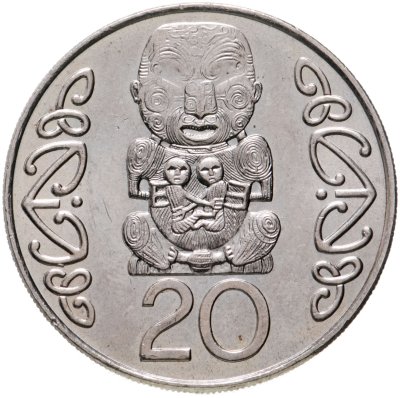 купить Новая Зеландия 20 центов 2002 "Идол Пукаки"