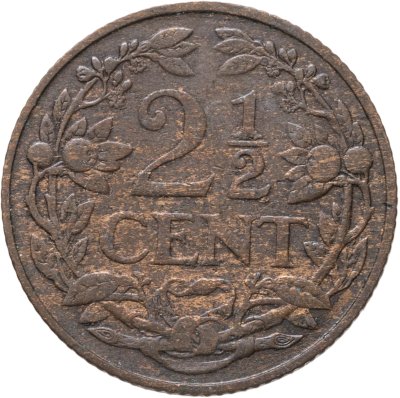 купить Нидерланды 2 1/2 цента (cent) 1918