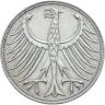 Купить Германия 5 марок, 1961 Отметка монетного двора: "F"