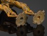 Купить Подсвечники парные в стиле модерн на фигурных основаниях в виде юных девушек, металл, бронзирование, дерево, Франция, 1900-1920 гг.