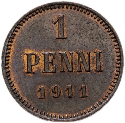 купить 1 пенни (penni) 1911 Российская Финляндия
