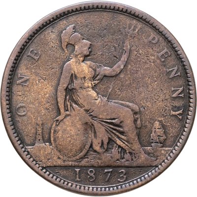купить Великобритания 1 пенни (penny) 1873