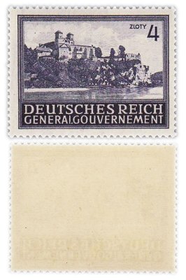 купить Германия, Третий Рейх, генерал-губернаторство Польша 4 злотых 1943 "Здания и архитектура 4-й выпуск"