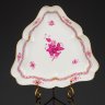 Купить Блюдо сервировочное, выполненное в фирменном дизайне "Chinese Bouquet/Apponyi Purpur", фарфор, роспись, золочение, Herend (Херенд), Венгрия, 1960-1986 гг.