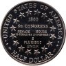 Купить США 1/2 доллара (dollars) 2001 "Центр посетителей капитолия США" с сертификатом