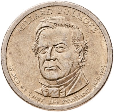 купить США 1 доллар (dollar) 2010 D Президент США - Миллард Филлмор (1850-1853) знак монетного двора: "D" - Денвер