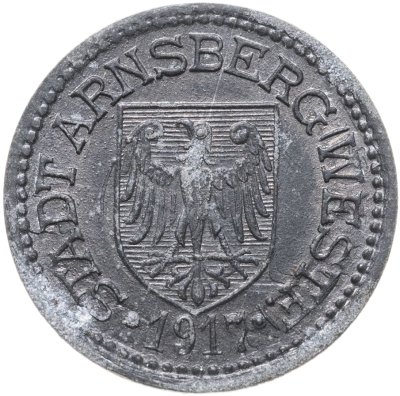 купить Германия, Арнсберг 10 пфеннигов 1917