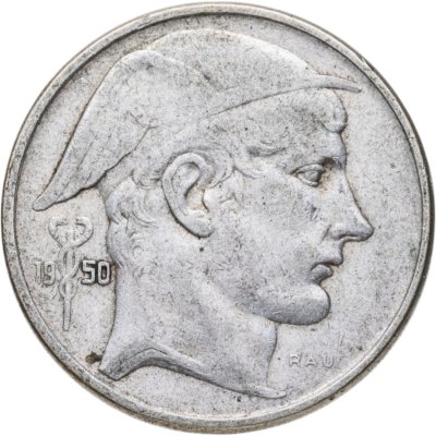 купить Бельгия 50 франков (francs) 1950 Надпись на голландском - 'BELGIE'