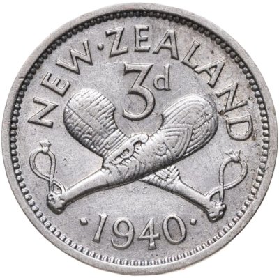 купить Новая Зеландия 3 пенса (pence) 1940