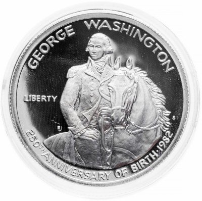 Купить США 50 центов 1982 Proof "250 лет со дня рождения Джорджа Вашингтона"