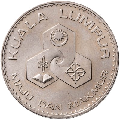 купить Малайзия 1 ринггит 1972 "115 лет городу Куала-Лумпур"