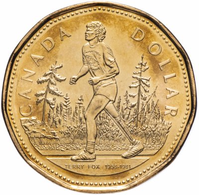 купить Канада 1 доллар (dollar) 2005 25 лет Марафону Надежды