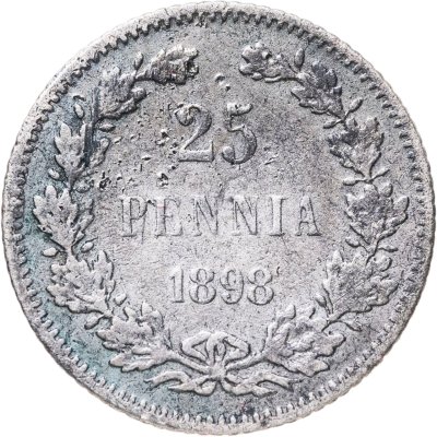 купить 25 пенни (pennia) 1898 L Российская Финляндия