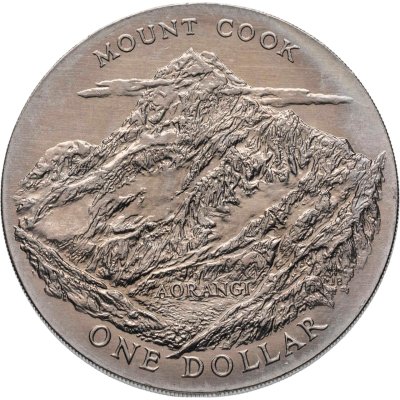 купить Новая Зеландия 1 доллар (dollar) 1970 "Гора Кука"