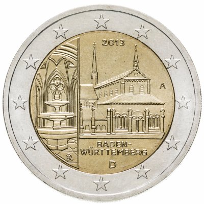 Купить Германия 2 евро 2013 A "Федеральные земли Германии: Баден-Вюртемберг"
