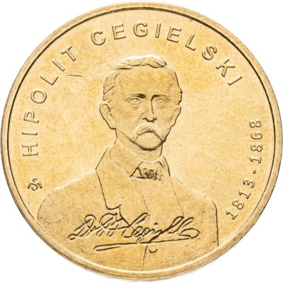 купить Польша 2 злотых 2013 "200 лет со дня рождения Хиполита Цегельского"