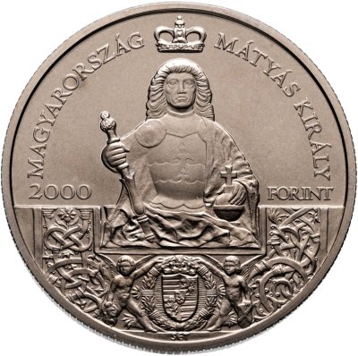 купить Венгрия 2000 форинтов 2018 "Король Матиас Корвин"