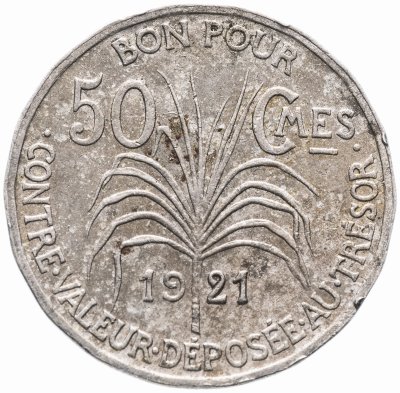 купить Гваделупа 50 сантимов (centimes) 1921