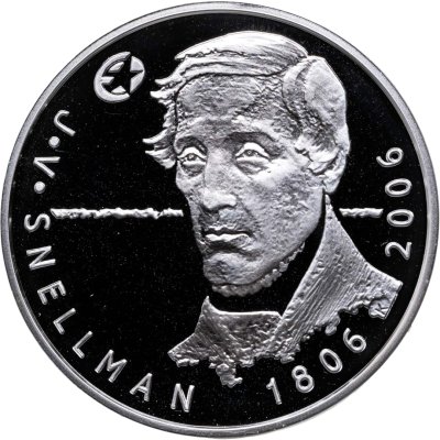 купить Финляндия 10 евро 2006 "Российский философ Йохан Вильгельм Снелльман" в футляре