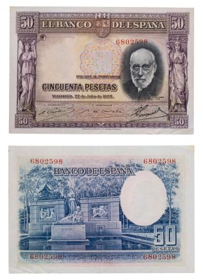 купить Испания 50 песет 1935 (Pick 88)