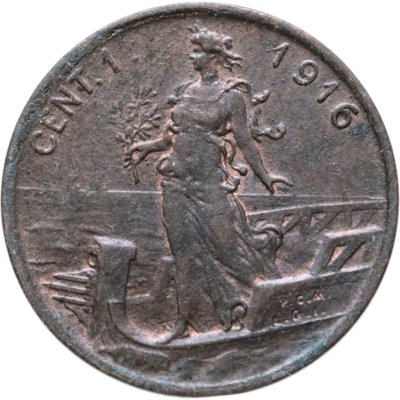 купить Италия 1 чентезимо (centesimo) 1916