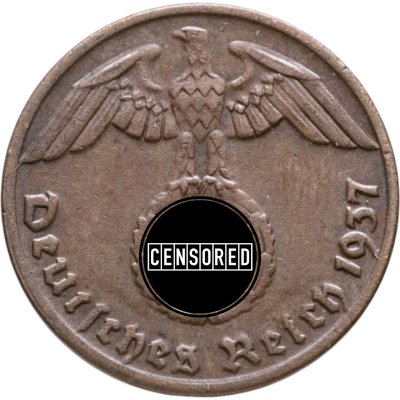 купить Германия (Третий рейх) 1 рейхспфенниг (reichspfennig) 1937 A