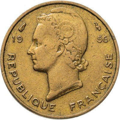 купить Французская Западная Африка 5 франков (francs) 1956