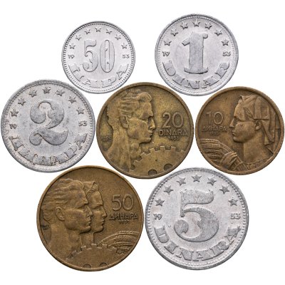 купить Югославия, набор монет 1953-1955
