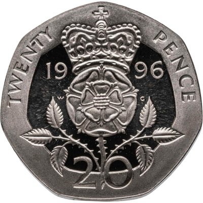 купить Великобритания 20 пенсов (pence) 1996