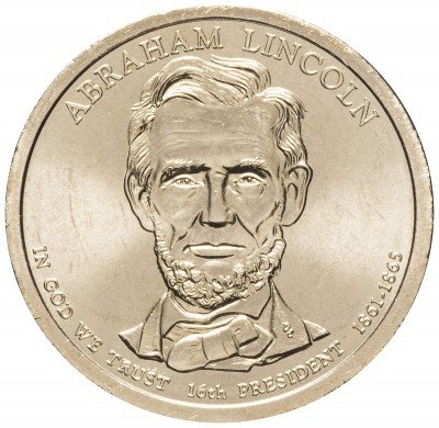 Купить США 1 доллар 2010 D "16-й президент США - Авраам Линкольн"