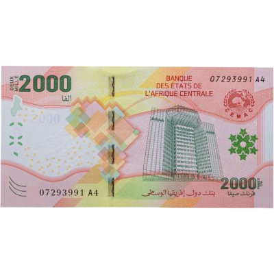 купить Центральная Африка (штаты) - 2000 франков (2026) "Охрана окружающей среды" без кода (Pick W702(2)