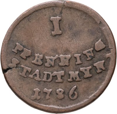 купить Германия, Аугсбург 1 пфенниг 1786