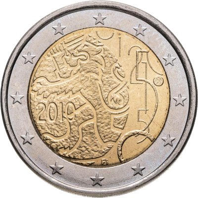купить Финляндия 2 евро 2010 "150 лет финской валюте"