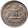 Купить США 25 центов (квотер, 1/4 доллара, quarter dollar) 1987 "Washington Quarter (Вашингтон)" в конверте с маркой