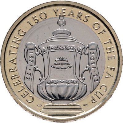 купить Великобритания 2 фунта 2022 "150 лет кубку Англии по футболу"