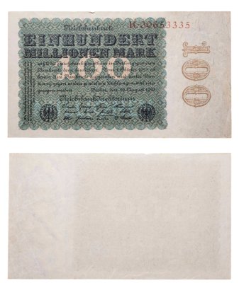купить Германия 100000000 (100 миллионов) марок 1923