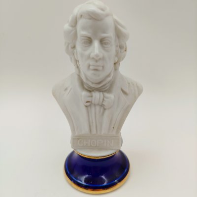 купить Бюст "Фредерик Шопен", бисквит, крытье кобальтом, золочение, Азия, 1980-2000 гг.