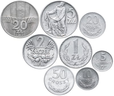 купить Польша набор 8 монет 1949-1976