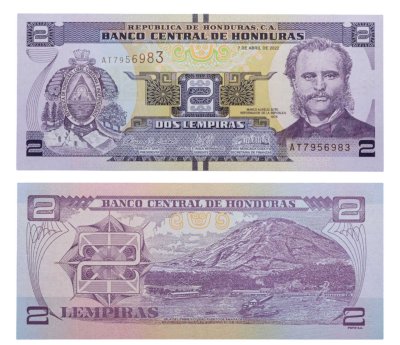 купить Гондурас 2 лемпиры 2022 год (Pick 97)