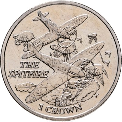 купить Фолклендские острова 1 крона (crown) 2008 "Supermarine Spitfire"