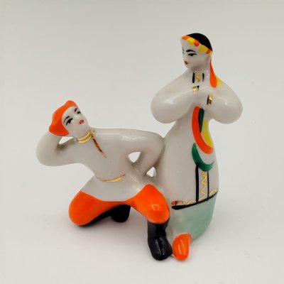 купить Статуэтка "Гопак" ("Гопачок"), автор О.С. Чередник, фарфор, роспись, золочение, Полонский завод художественной керамики (Полонное ЗХК), СССР, 1970-1990 гг.