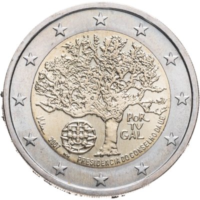 купить Португалия 2 евро (euro) 2007 "Председательство Португалии в Евросоюзе"