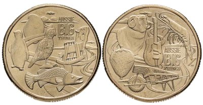 купить Австралия - набор 2 шт х 1 доллар 2025 "Большие Вещи" Выпуск 2