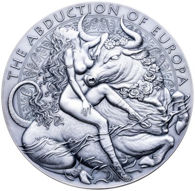 купить Камерун 10000 франков 2023 "Похищение Европы" в футляре с сертификатом