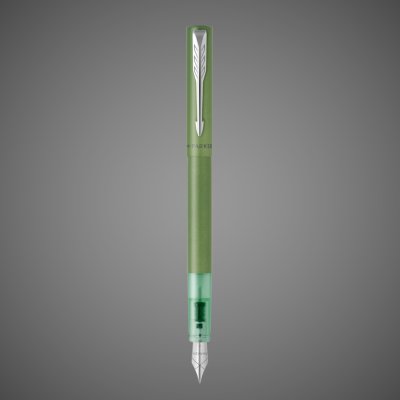 Купить Перьевая ручка Parker Vector XL Green CT, цвет чернил blue, перо: F или M, в подарочной упаковке., Лаки и смолы: лак, металл, нержавеющая сталь, пластик, хром, 2026 г.